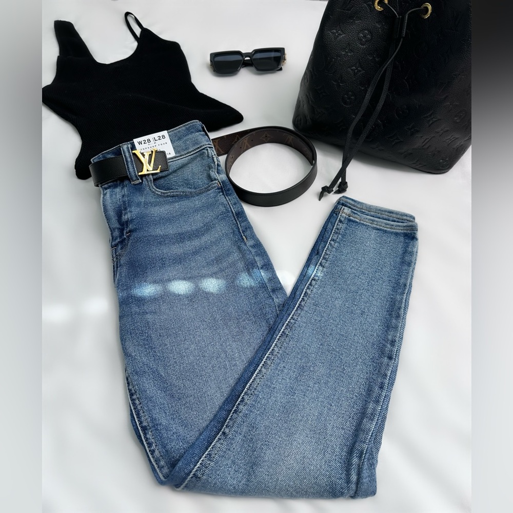 NEW Topshop Ankle Length Blue Skinny Jean Size 6
